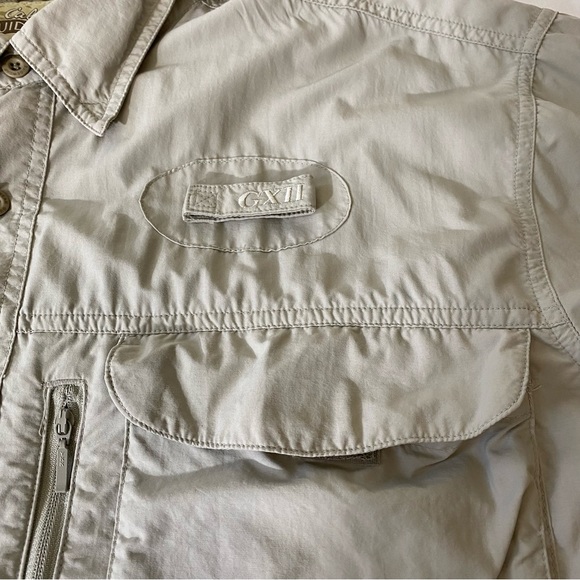 Cabelas Guidewear GXII 40 UPF Vented Mesh Shirt Button Front Size Large L/Sleeve - Picture 6 of 9